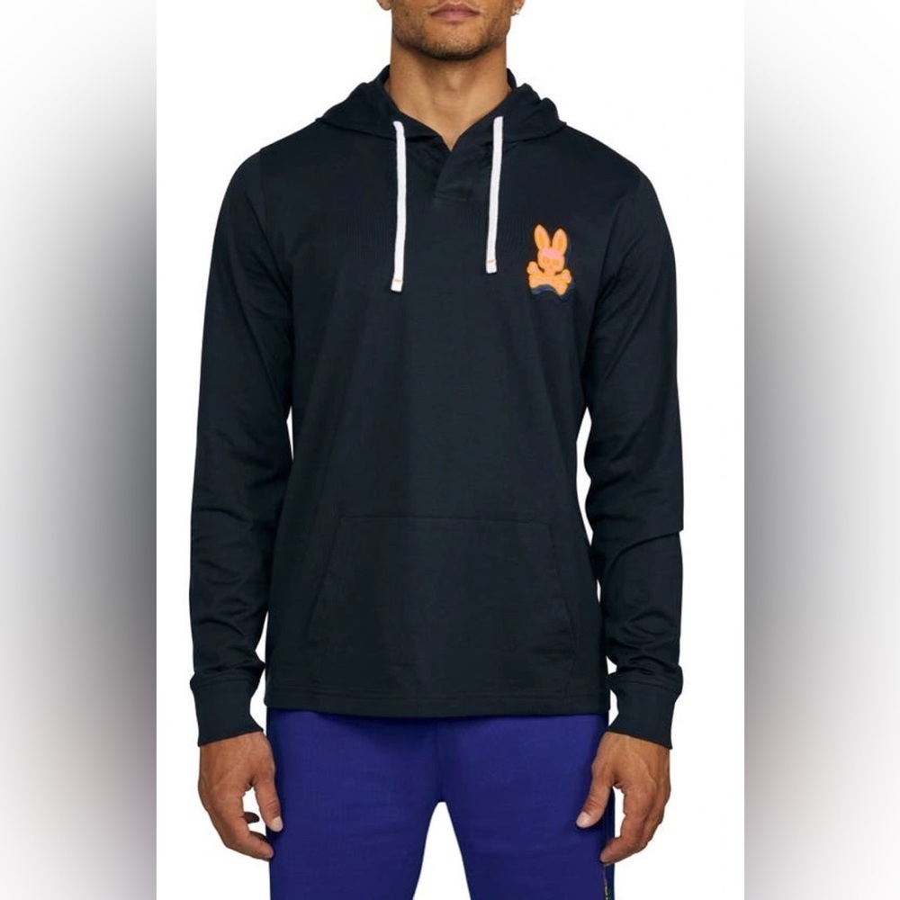 Psycho Bunny- Men’s Navy Pullover Hoodie Size 4